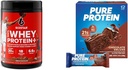 Six Star Elite 100% Whey Protein Plus Triple Chocolat 1,8 lb et Pure Protein Chocolat Deluxe Protein Bars 12 Count Pack