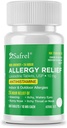 Safrel Allergie 10mg Comprimés de 24 heures anti-allergie non somnolente Antihistaminique Support pour le nez runny, éternuements, démangeaisons, yeux aqueux (300 Nombre (paquet de 1))