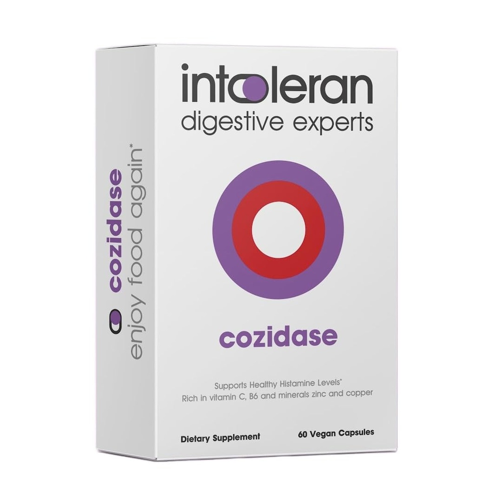 Intolérane Cozidase - 60 capsules - Supplément pour l'intolérance à l'histamine et déficit en DAO