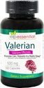 Capsules de racines valérianes Bio 500mg Supplément d'extrait d'herbe 100 pilules