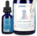 PranaPets Sinus Support Liquid Supplement pour animaux de compagnie