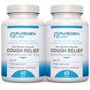 P Puregen Labs Cough Relief for Adults Dextromethorphan HBr 15mg (120 Softgels) 8 heures, non somnolente, longue durée Bronchial Suppressant.