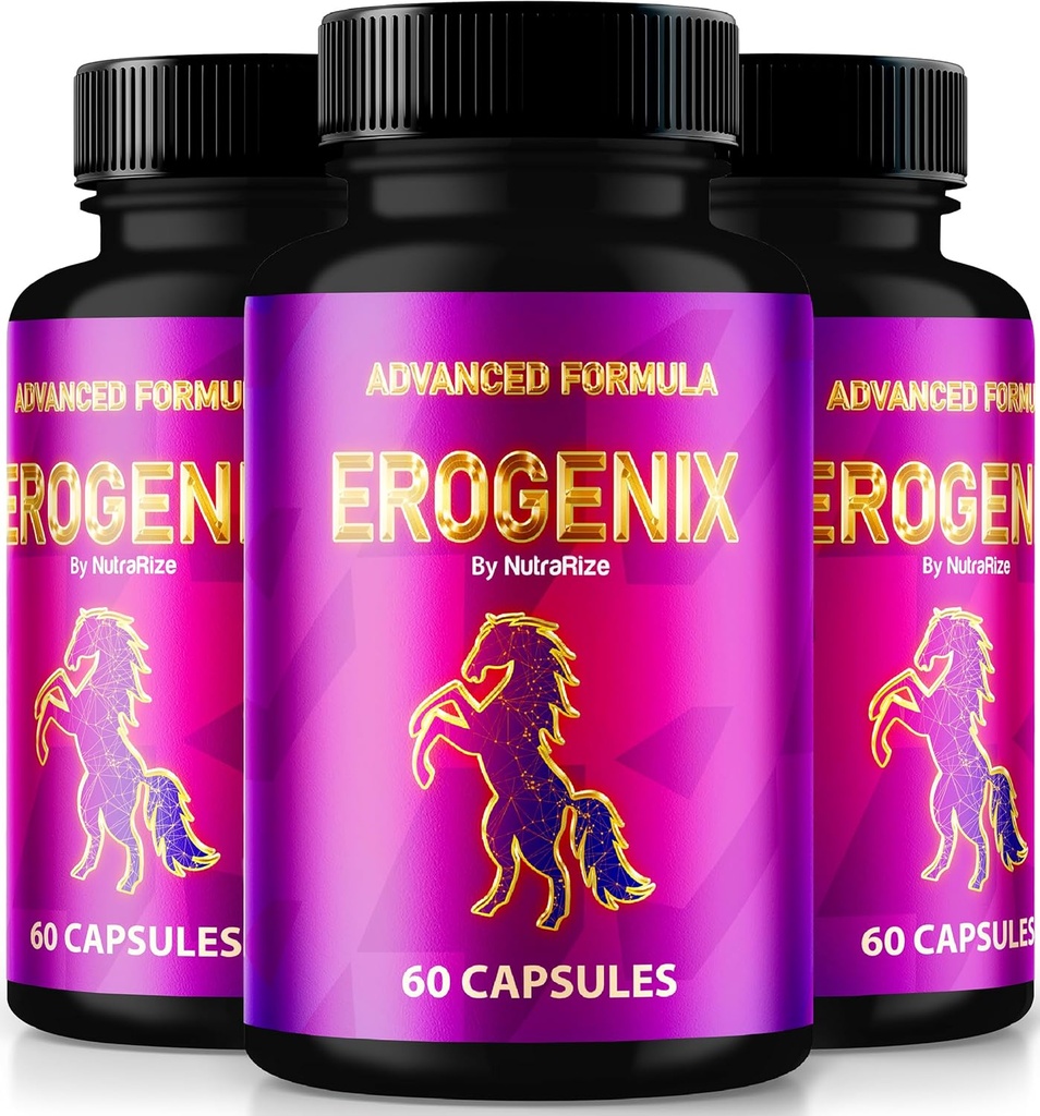 (3 Pack) Erogenix Capsules, Débloquer votre performance maximale, tout supplément naturel pour soutenir l'énergie longue durée et la santé globale, Ero Genix Avis officiels (180 Capsules)