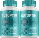 Gutoptim Advanced Probiotics Capsules, Gutoptim Probiotics Support pour les pilules de santé digestive, Gutoptim Reviews, Supplément de Gut et support digestif (2 Pack - 120 Capsules)