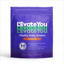 L'Evate You Vitality Daily Greens Powder (28 portions) 30 Superfoods, 9 Greens - pour un boost d'énergie cellulaire, alimenté par le complexe de charge M pour toute la journée (chocolat)