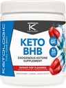 Keto BHB (Patriot Pop Flavor) 30 portions - Supplément cétonique exogène avec goBHB, Beta-Hydroxybutyrate Sels