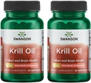 Swanson EFAs- Huile de krill - Résistance maximale - 1 g, 30 softgels (2 pack)