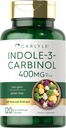 Carlyle Indole-3-Carbinol (I3C) 400mg=120 Capsules=1 Formule avancée avec extrait de brocoli