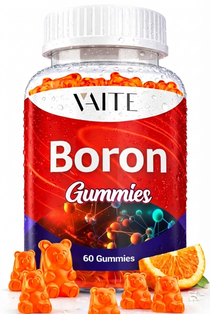 Supplément boron pour les hommes et les femmes – 10mg Gummies – végétalien, non-OGM, sans gluten – soutient la force osseuse, la flexibilité articulaire et le système immunitaire – minéral essentiel pour la densité osseuse – 60 chéwables