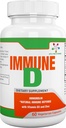 Spectra Vitamines Imune D Support Supplément diététique avec Immunoline, Vitamine D3, Zinc, Acide Ellagique favorise un système immunitaire fort pour toutes les saisons, 60 capsules.