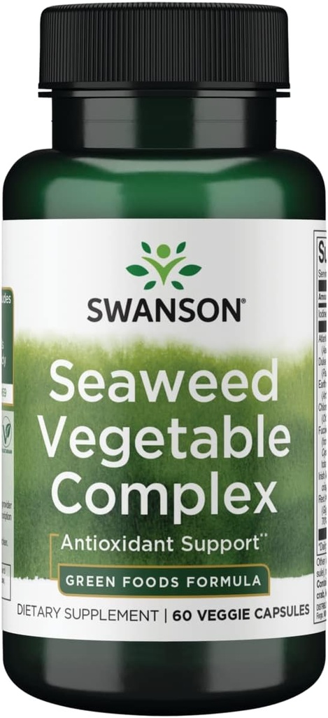 Swanson GRN Légume d'algues marines CMPLX 60VEG CP