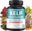 Capsules d'extrait de Kelp avec Kelp, Schisandra, Ashwagandha et plus - 120 Capsules pour 4 mois d'approvisionnement
