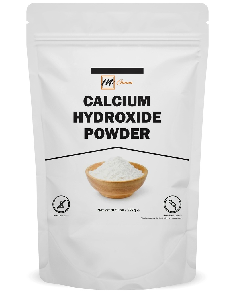 Poudre d'hydroxyde de calcium 100% naturelle pour aliments et cosmétiques 227 GMS / 0,5 LBS