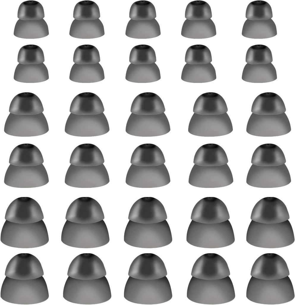 30 Pcs Silicone Aide auditive Domes Aide auditive Domes Aide auditive Power Domes Conseils d'oreille pour Reson Sure Fit Style RIC RITE et Open Fit BTE Amplificateur auditif (Grand, Moyen, Petit)