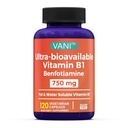 VANI Vitamine B1 avec 750mg Benfotiamine, 2 en 1 Formule améliorée -Fat & Water Soluble Thiamine B1 Supplément.
