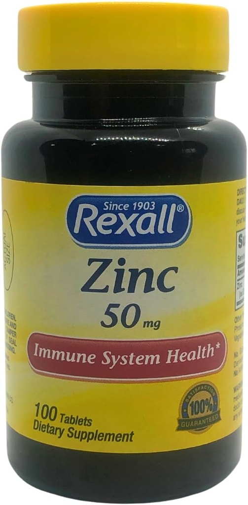 Rexall Zinc 50mg - 100 Tablets