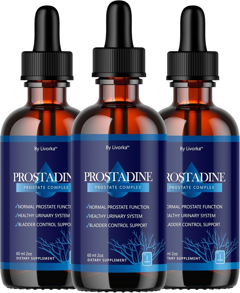 (3 Pack) Prostadine gouttes - Formule officielle de gouttes Prostadine pour hommes, Prostadine Avis, Prostadine Supplément, Prostadine Natural Liquid Support, Prostadine goutte formule, 3 bouteilles pendant 3 mois