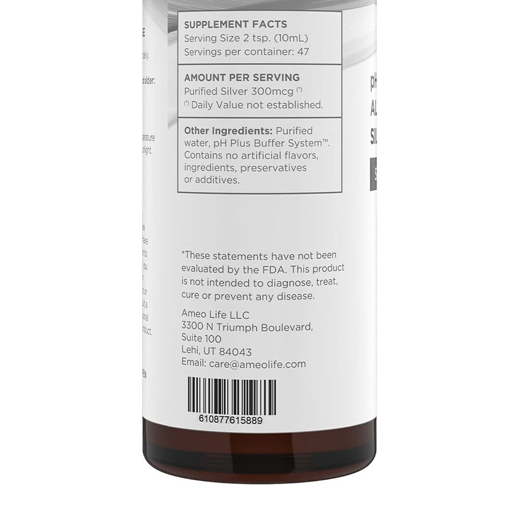 Solution d'argent alcalin équilibré