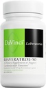 DAVINCI Labs Resveratrol-50 - Aide à soutenir le système immunitaire, la santé osseuse et la santé cardiaque avec Resveratrol* - Sans gluten et végétarien - 60 capsules