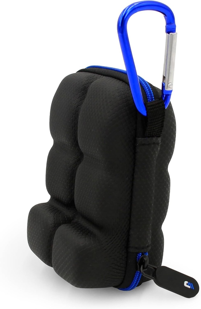 CASEMATIX Porte-inhalateur Asthme Case convient à deux inhalateurs de sauvetage standard avec lanyard et clip sur le carabinier porte-clés, comprend cas d'asthme seulement