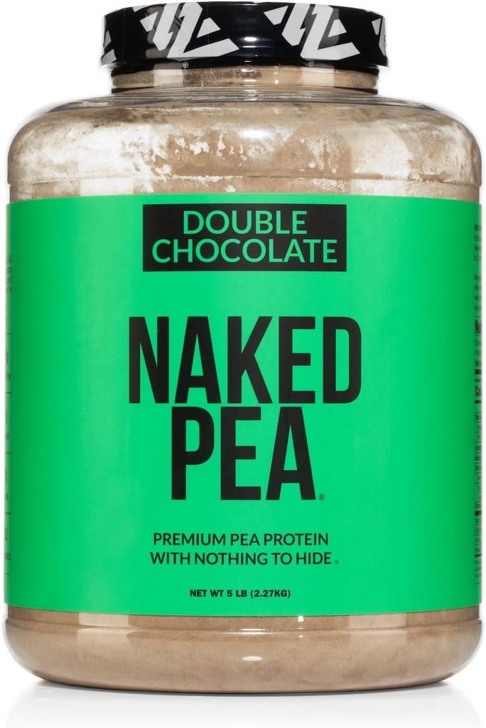 Pois NAKED - Double protéine de chocolat provenant des fermes américaines et canadiennes, cacao biologique, sucre de coco biologique - Pas d'OGM, pas de soja et sans gluten, aide à la croissance et à la récupération - 53 portions