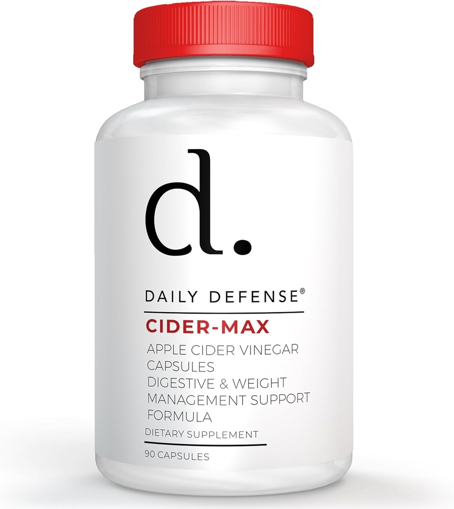 Capsules de vinaigre de cidre de pomme - 500 mg de vinaigre de cidre de pomme avec vitamine B6, Iodine et Spiruline - Supports Gut Health & Weight Management, améliore la digestion et les niveaux d'énergie