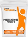 BulkSupplements.com Poudre de pregnénolone - supplément nutritionnel, pregnénolone 20mg - pur et sans gluten, 20mg par portion, 500g (1,1 lb) (paquet de 1)