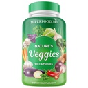 Superfood MD Veggies Supplément - 90 Capsules de Véggie - supporte les niveaux d'énergie, bêta-carotène, vitamines et minéraux - Sans soja - 90 Compte