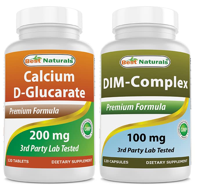 Calcium D-Glucarate 200 mg et supplément DIM 100 mg