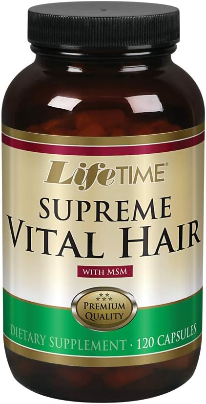 VIETIME Cheveux vitaux suprêmes Soutient les cheveux, ongles et peau sains. Biotine, MSM, vitamines B, C, & A, zinc, queue de cheval et plus.