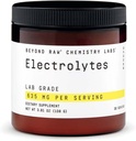 BEYOND RAW Chemistry Labs Electrolytes Poudre, Grade de laboratoire, sans gluten, sans sucre Mélange de boissons électrolytes, soutient la performance et l'hydratation, 30 portions