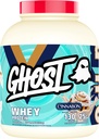 GHOST Poudre de protéines de lactosérum, cannelle - 5LB, 25G de protéines - Mélange de protéines de lactosérum, d'isolat, de concentré et d'hydrolysé - Après l'entraînement Shakes - Sans soja et sans gluten