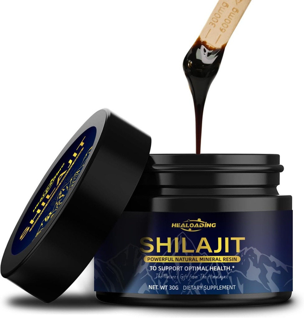 Shilajit Resin 100% Himalayan Shilajit: soutient l'énergie, l'immunité, l'antioxydant