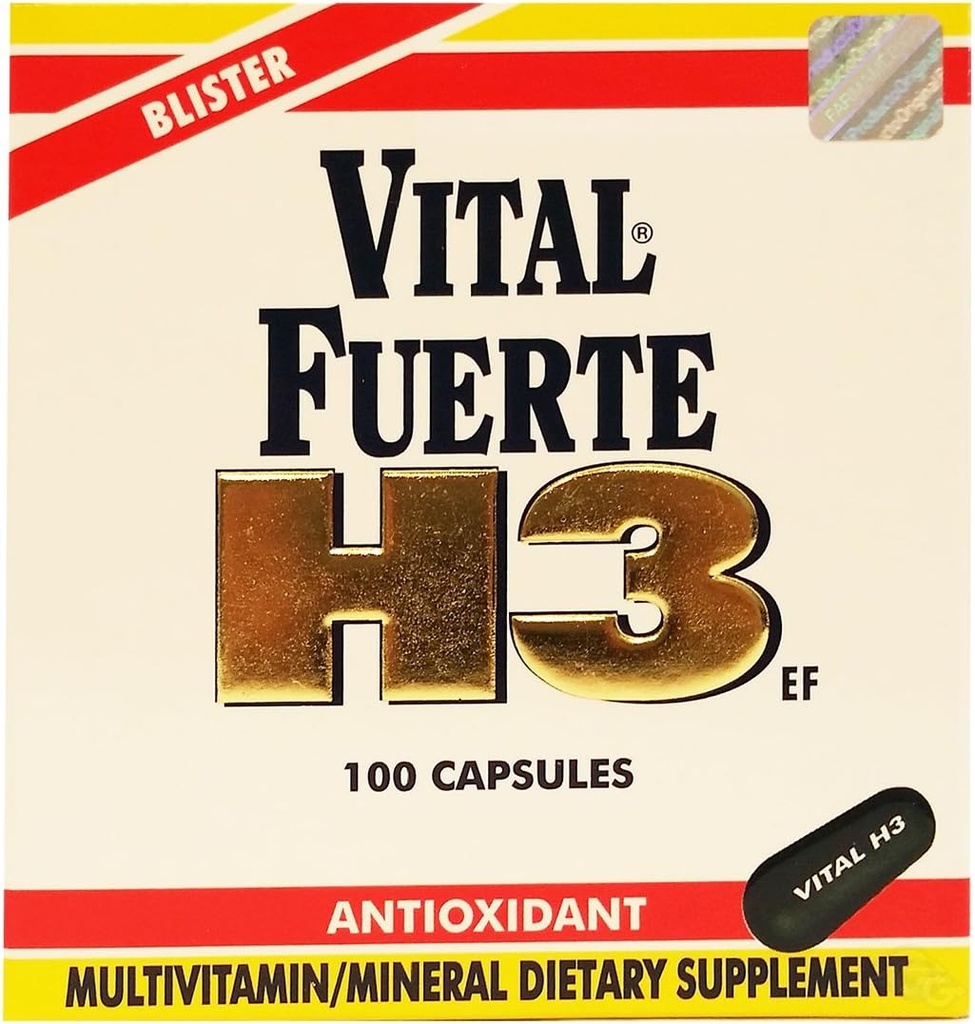 H3 100 Cap - Multivitaminico (Pack of 1)