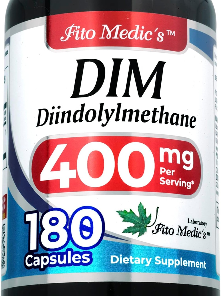 FITO MEDIC'S Lab | dim Supplement |180 Capsules |400 mg | dim | diindolylmethane | dim Supplement 400mg | Ultra high Absorption.