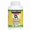 Kirkland Résistance maximale Vitamine D3 600 Softgels (paquet de 2)
