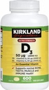Kirkland Résistance maximale Vitamine D3 600 Softgels (paquet de 2)
