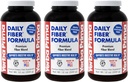 Poudre de poudre de fibre quotidienne Yerba Prima - 12 oz (paquet de 3) - Supplément de fibre alimentaire soluble et soluble - Nettoyage des colonies - Vegan, non OGM, sans gluten