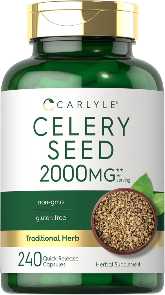 Carlyle Celery Capsules d'extraits de graines de 2000mg de $ 240 Count.