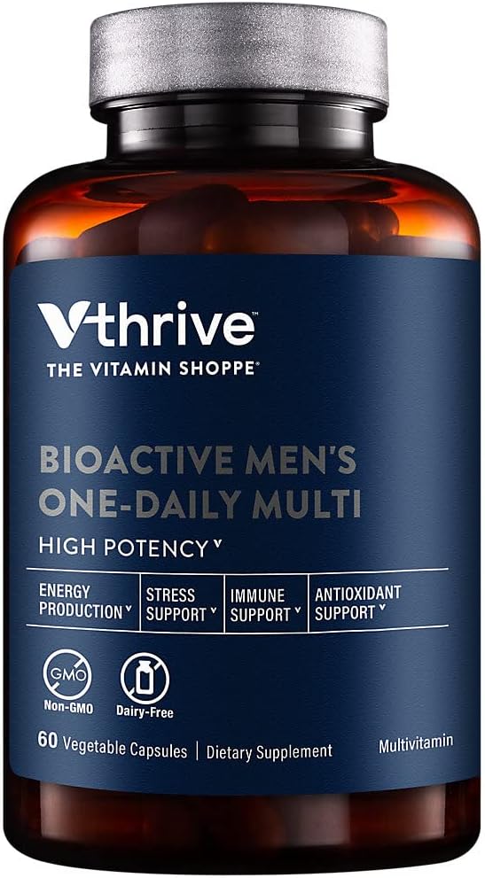Vthrive Bioactive Men's Multivitamin - One-Daily Multi (60 Vegetable Capsules)