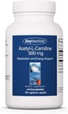 Groupe de recherche sur l'allergie Supplément acétyl-L-Carnitine 500mg - Métabolisme et soutien énergétique, ALC, acide amino de forme libre, capsules végétariennes - 100 Compte