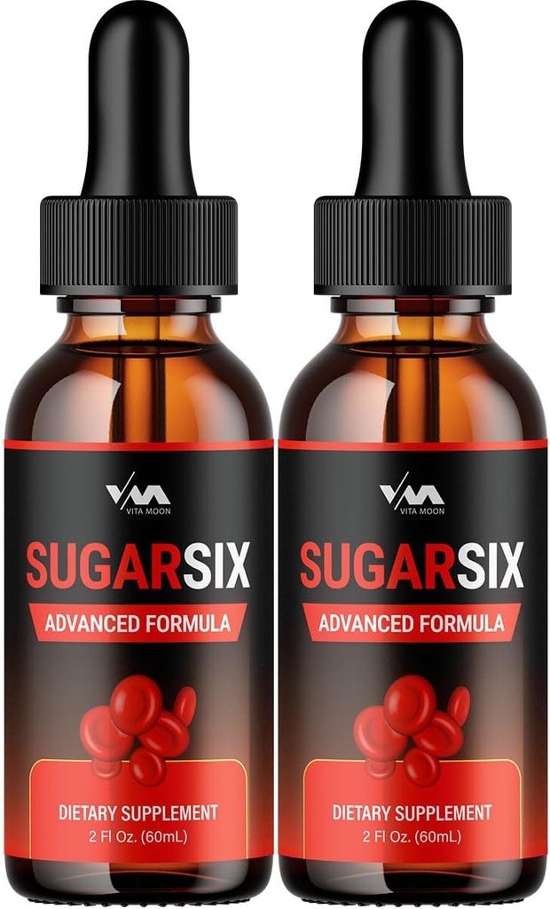 (2 Pack) SugarSix Drop Healthy Vitamin Support Supplement - Sugar Six Advanced Formula, Sugar Six 24 Hour Liquid, SugarSix Energy and Extra Strength Reviews, 2 Month Supply