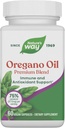 Nature's Way Oregano Oil, Imune and Antioxidant Support Supplément,* 75-85% Carvacrol par portion, sans gluten, 60 Capsules Vegan
