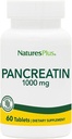 Natures Plus Pancréatine - 1000 mg, 60 comprimés - Supplément enzymatique digestif naturel pour le soutien gastro-intestinal - Contient Amylase, Protease & Lipase - Sans gluten - 60 portions