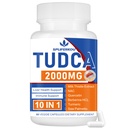 2000mg Tudca supplément de soutien du foie, Tudca sel bile avec chardon de lait et Nac,60 capsules pendant 30 jours,Support pour foie, désintoxication, système immunitaire