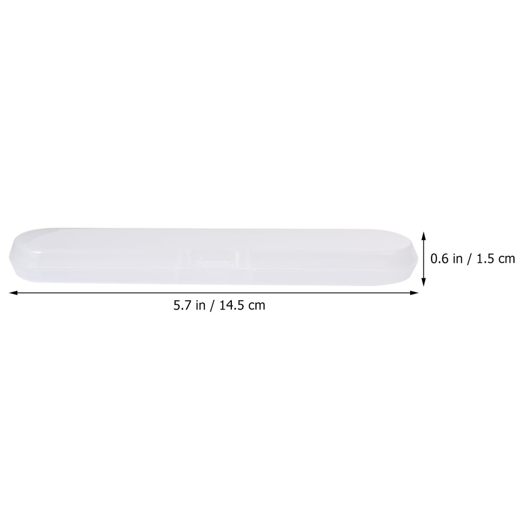 Boîte de stockage de thermomètre numérique en plastique de 2pcs Boîte de stockage d'aiguilles Boîte à crayons pour les voyages à domicile