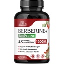 Supplément berbère 1200mg - 5X Absorption supérieure - Ultra Pure 98% Berberine HCL - Healthy Weight Management, Immune Support - Non OGM, fabriqués aux États-Unis - 60 Capsules Vegan