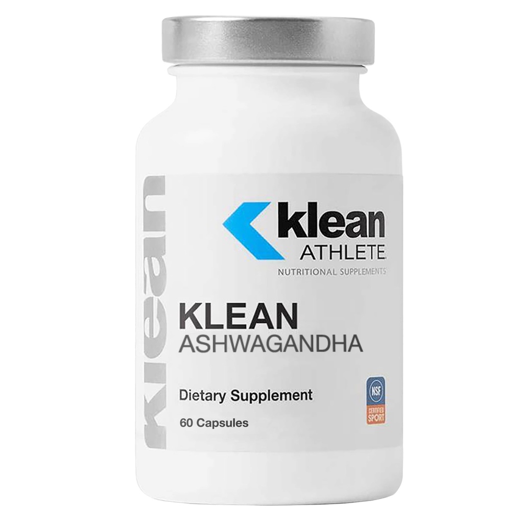 Athlète Klean Klean Ashwagandha - pour le stress occasionnel - soutient les adaptations à l'entraînement* - Mélange adaptogène - Vegan & non OGM - 60 capsules