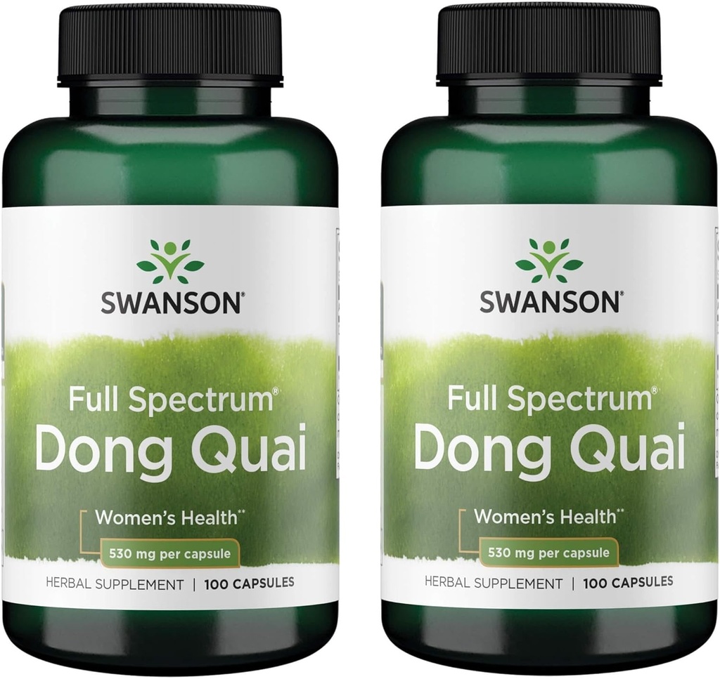 Swanson Dong Quai 530 Milligrammes 100 Capsules (2 Pack)