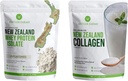 Fermes Antler - 100% Herbage Fed Nouvelle-Zélande Whey Protein Isolate & Collagen Powder Bundle